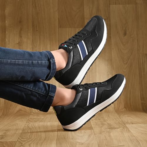 Cruiser Men's Pace-1 Black Sneakers_9 UK (2502-3) - Image 3