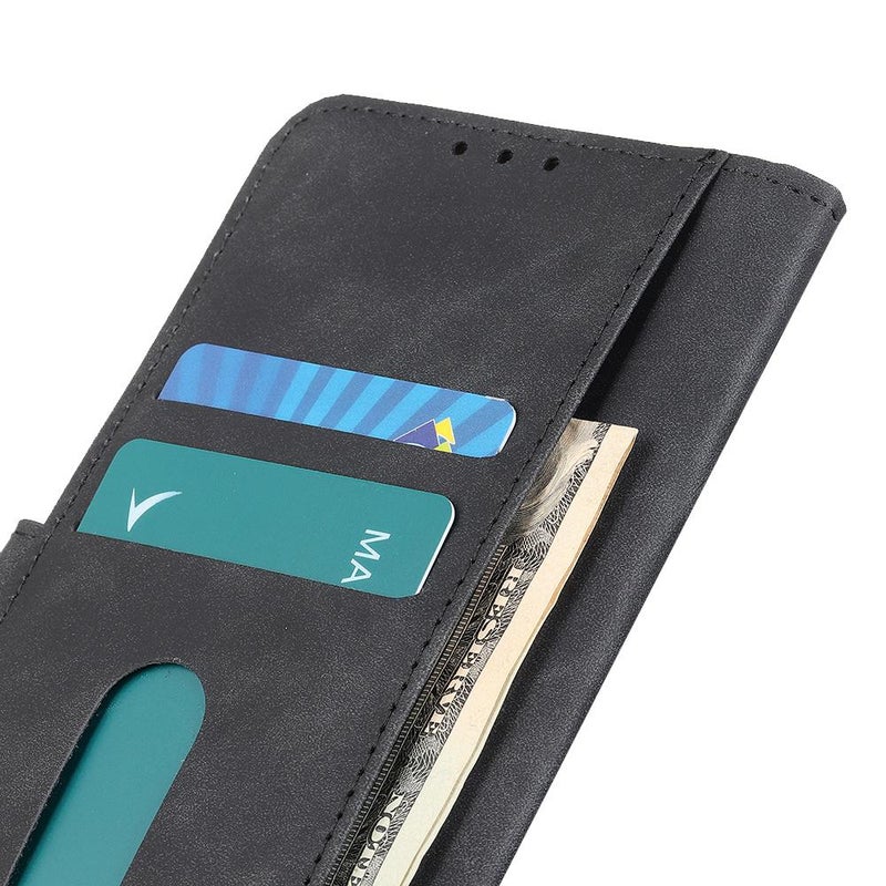 HuHa Case Cover For Motorola Edge 60 Fusion / 60 Pro KHAZNEH Retro Texture Leather Phone Case(Black) - Image 5
