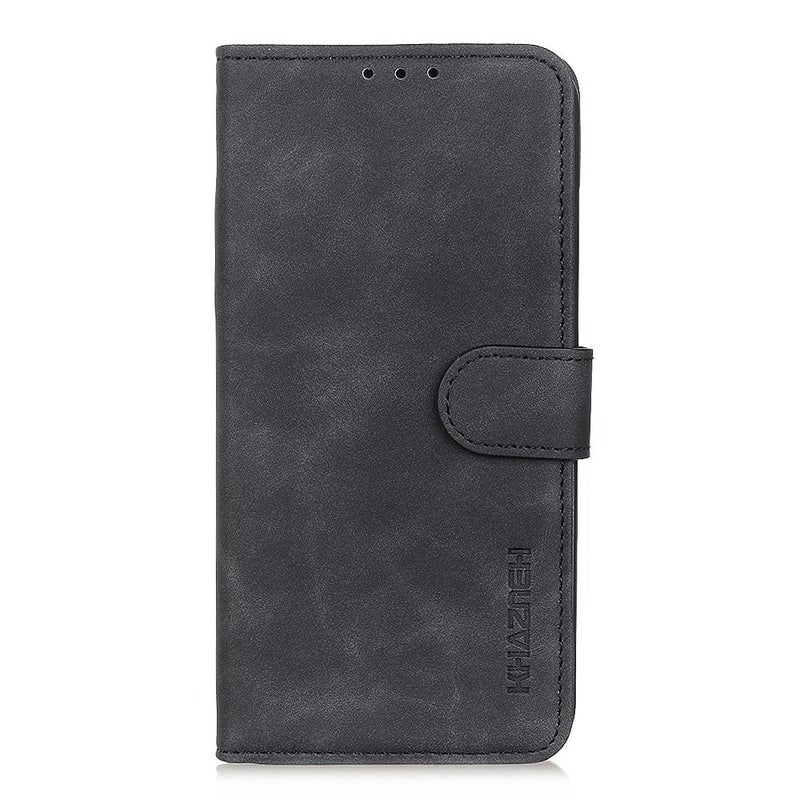 HuHa Case Cover For Motorola Edge 60 Fusion / 60 Pro KHAZNEH Retro Texture Leather Phone Case(Black) - Image 2