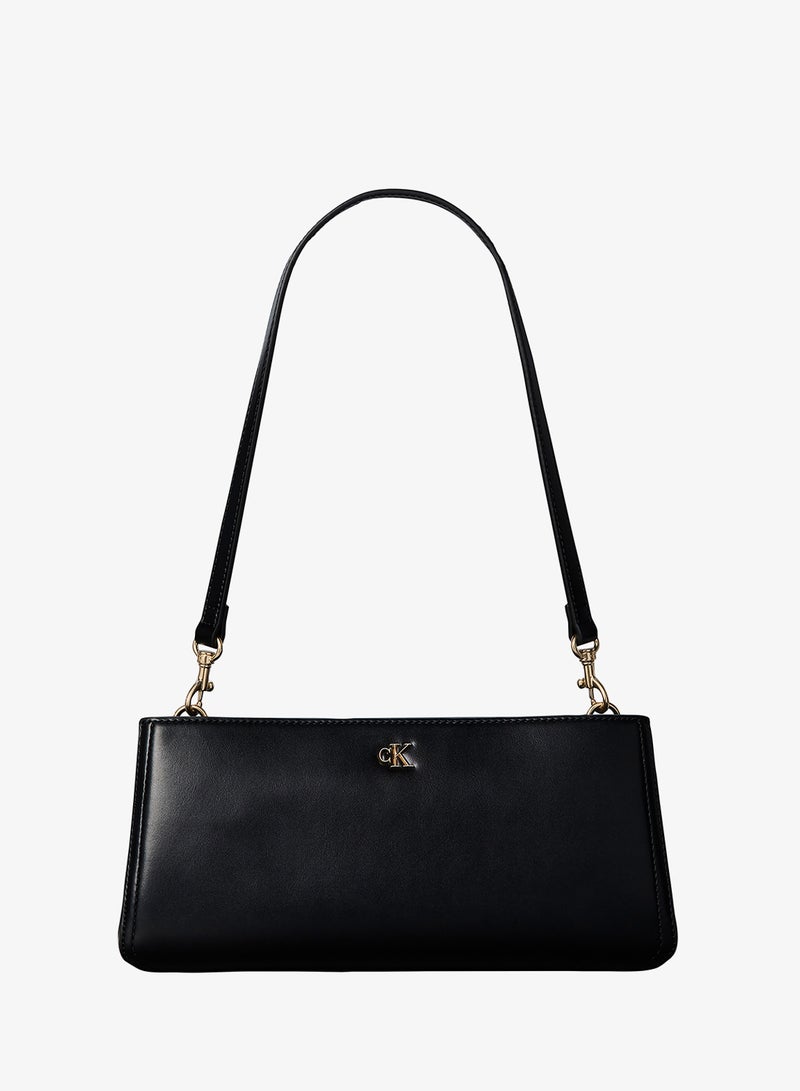 CALVIN KLEIN Monogram Plaque Convertible Shoulder Bag - Image 1