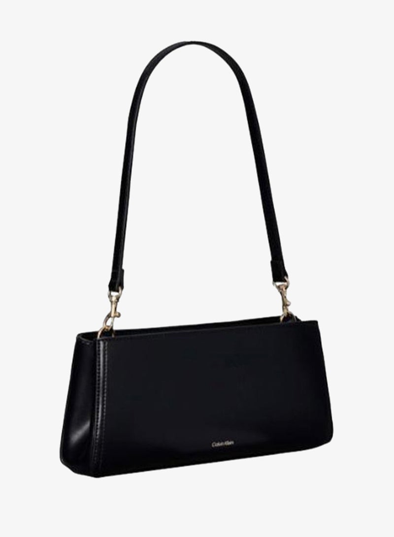 CALVIN KLEIN Monogram Plaque Convertible Shoulder Bag - Image 3