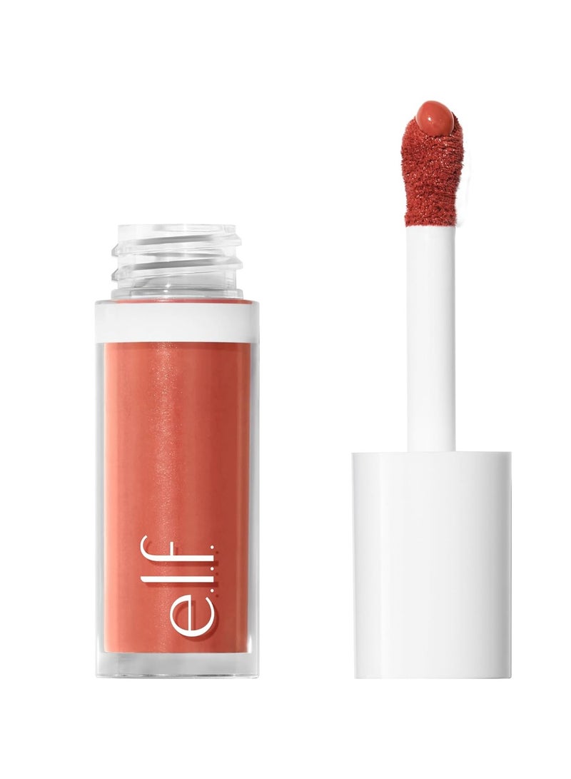 إلف أحمر خدود سائل كامو من إي.إل.إف. - لون غني يدوم طويلاً لإطلالة ناعمة وندية | لون خدود قابل للمزج والتكثيف | مكياج وجه نباتي وخالٍ من القسوة - Image 1