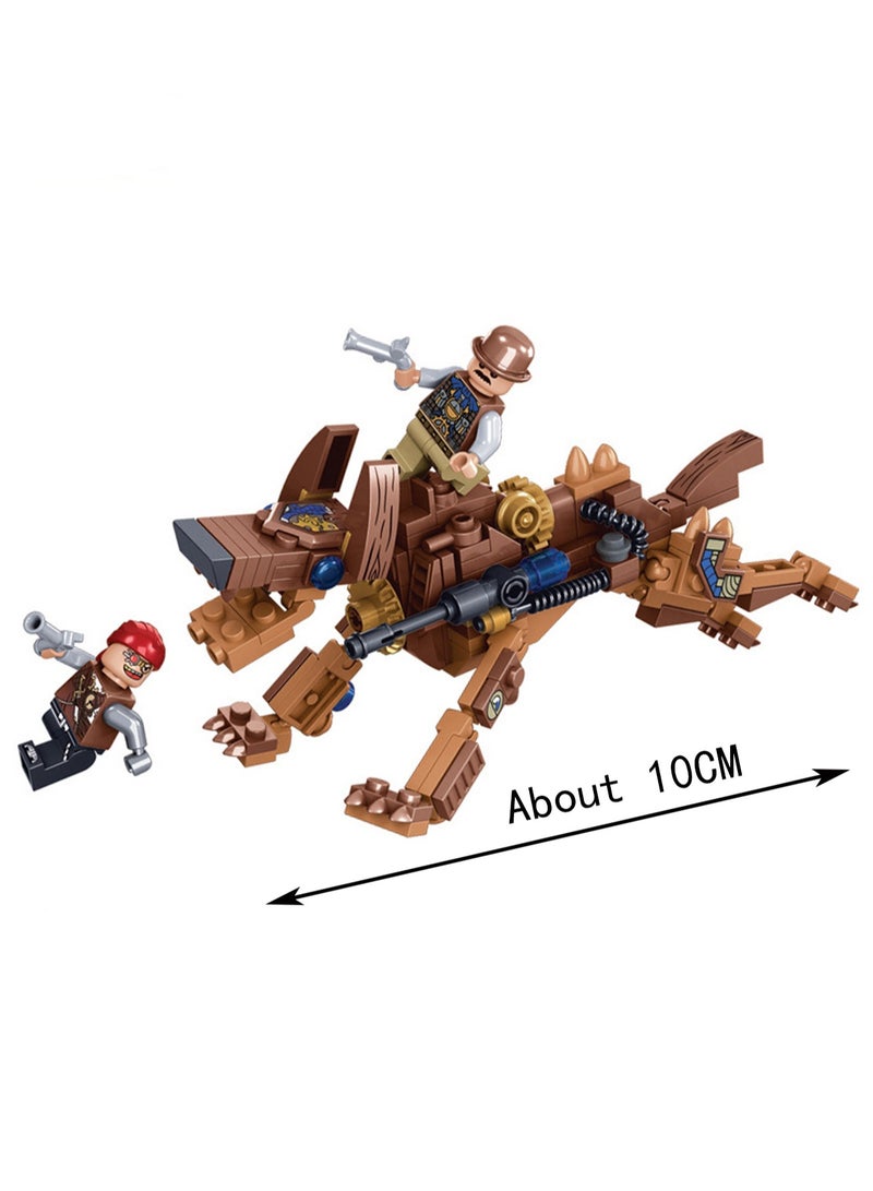152pcs Steampunk Dog Model Set Building Blocks Creative Diy Assembling Building Assembly Toys Children Adult Home Decorations - Image 2