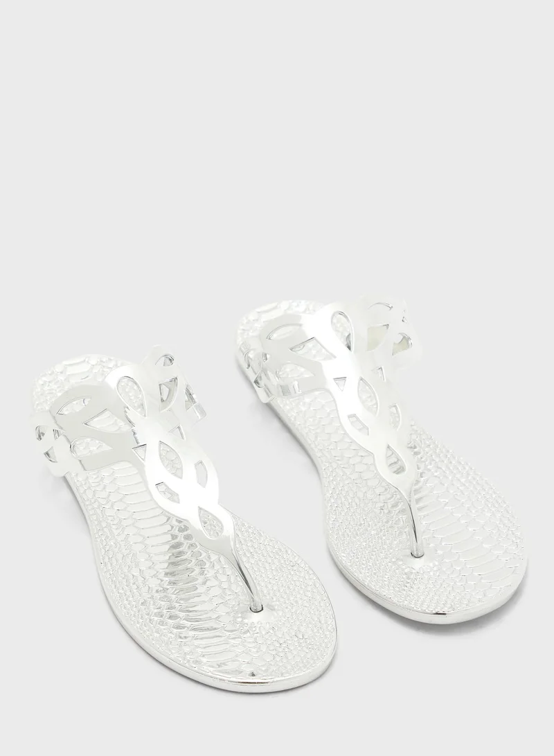 Ginger Woven Design Flip Flop