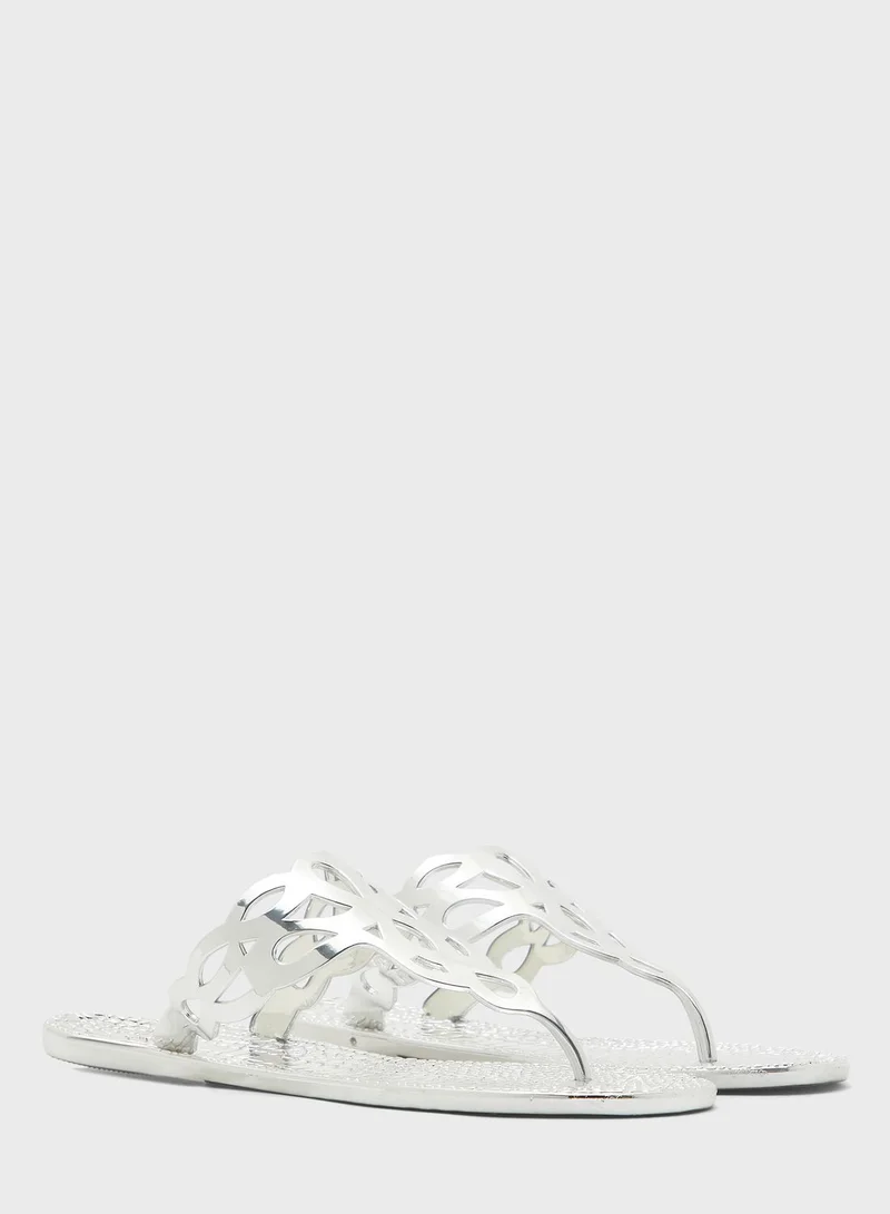 Ginger Woven Design Flip Flop
