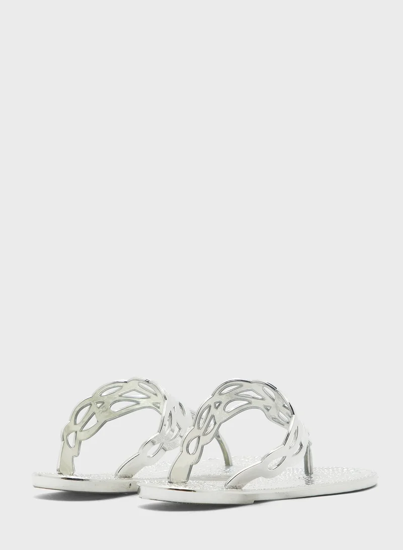 Ginger Woven Design Flip Flop