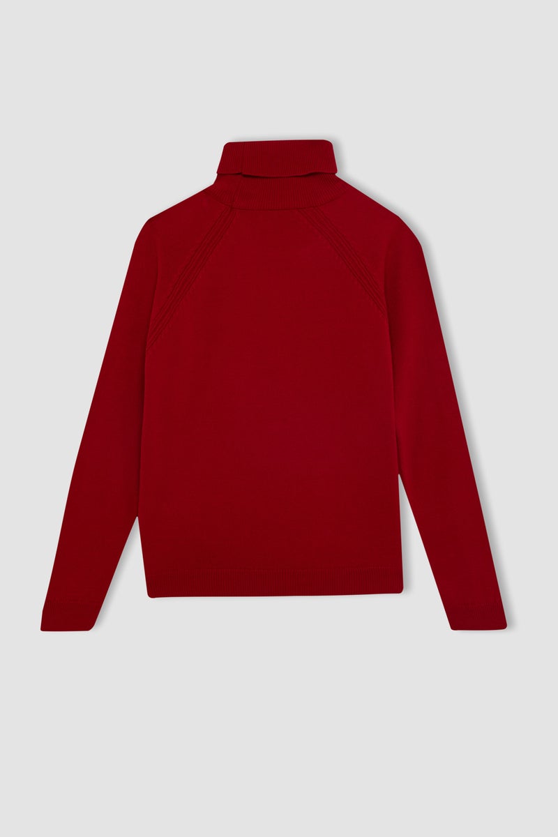 DeFacto Girl Regular Fit Turtleneck Pullover  - Image 4