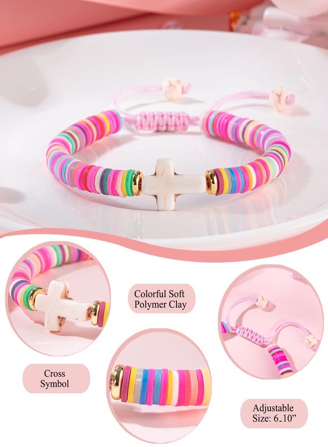 Shonyin First Communion Gifts for Girls, 1st First Holy Communion Decorations Gifts Catholic Cross Bracelet for Girls Goddaughter - Image 4