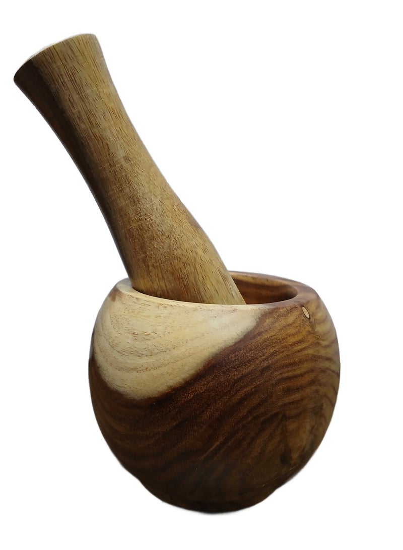 هون خشب مصنوع من خشب السرسوع و معالج بزيت الزيتون - Image 4