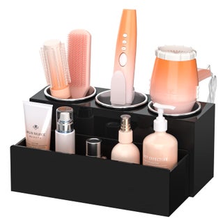 NIUBEE Hair Tool Organizer Acrylic Hair Dryer and Styling Holder Bathroom Countertop Blow Dryer Organizer Vanity Storage Stand for Accessories Makeup Toiletries Black - pzsku/ZBB8708D3CE0774B2B463Z/45/1749492289/785a2429-8040-4752-b76e-6f594357968c