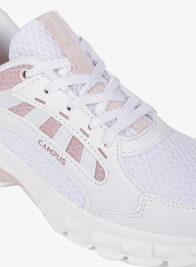 Campus White Women’s Fashion Low Top Sneakers – Eye-Catching Contrast Detailing with Modern Minimalist Appeal for Women | Best Price UAE