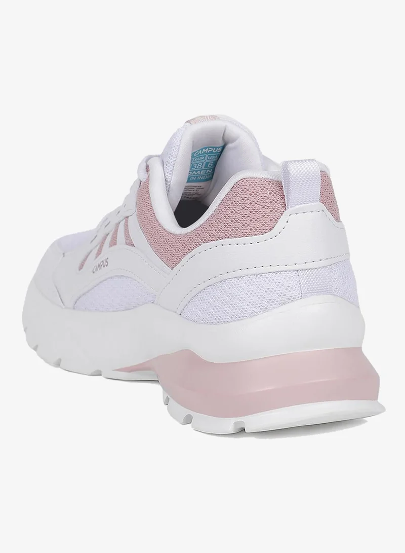 Campus White Women’s Fashion Low Top Sneakers – Eye-Catching Contrast Detailing with Modern Minimalist Appeal for Women | Best Price UAE