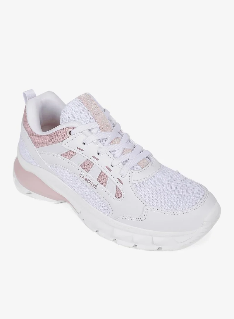 Campus White Women’s Fashion Low Top Sneakers – Eye-Catching Contrast Detailing with Modern Minimalist Appeal for Women | Best Price UAE