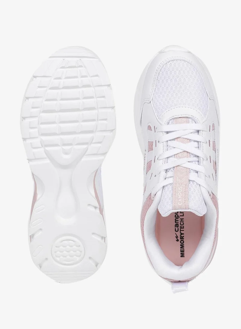 Campus White Women’s Fashion Low Top Sneakers – Eye-Catching Contrast Detailing with Modern Minimalist Appeal for Women | Best Price UAE