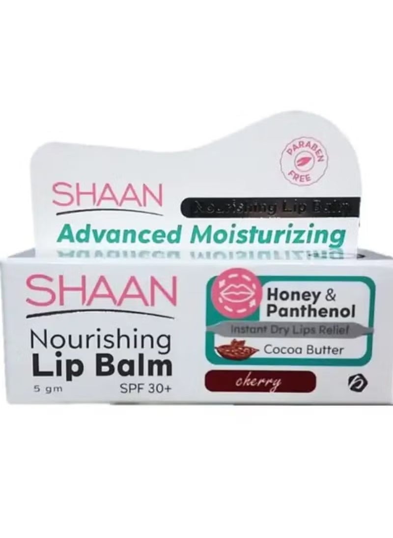 Shaan Nourising lip Balm SPF 30+ Cherry- 5 Gm 