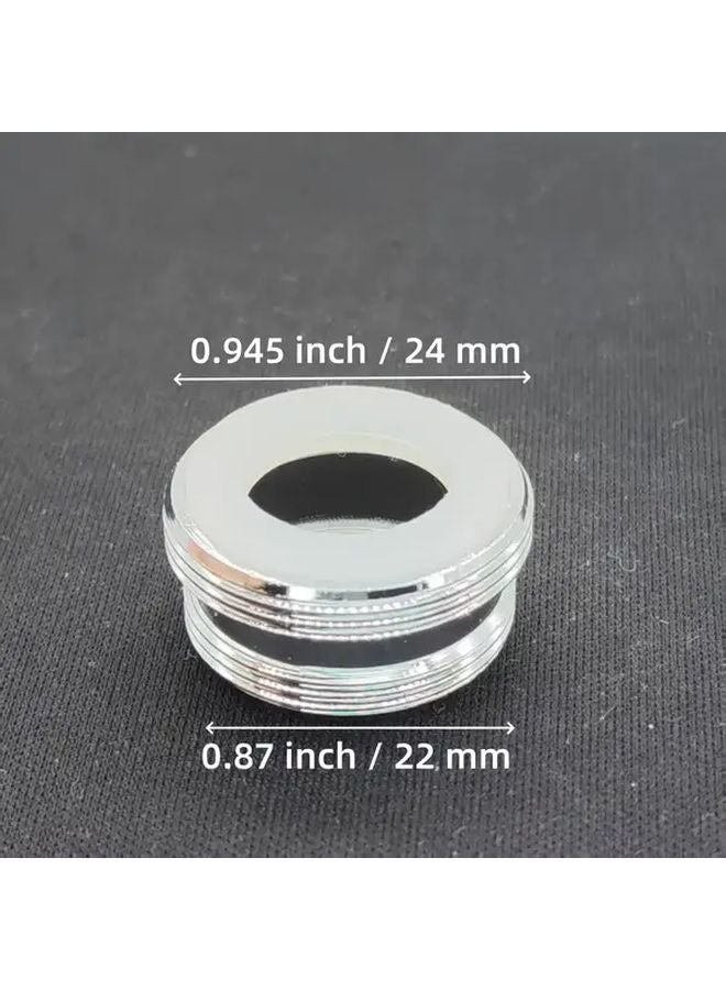 محول صنبور نحاسي 22 ملم إلى 24 ملم بخيط ذكري للحوض، خرطوم حديقة، فلتر، غسالة صحون - Image 4