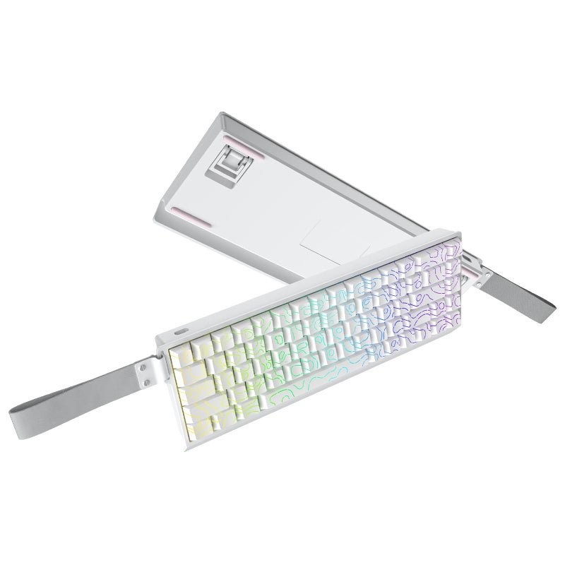 IROK Mer68 Wired 68 Keys, Magnetic Switch Mechanical Keyboard, 8KHZ Polling Rate/Latency As 0.125MS/256KHZ Single Key Scan Rate/ARGB/, Hot Swappable Gaming Keyboard(White) - Image 1