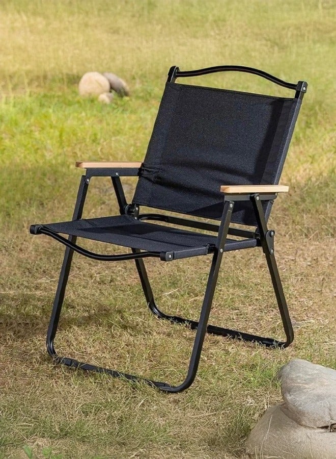 كادي ون كرسي تخييم محمول قابل للطي خفيف الوزن للتخييم والمشي لمسافات طويلة والحديقة متعدد الاستخدامات - Image 1