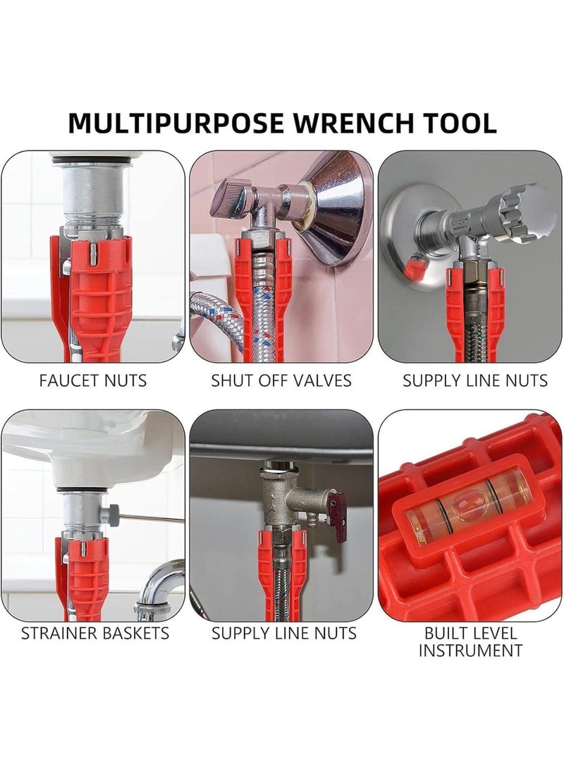 GGOOT 14 in 1 Multifunctional Sink Faucet Installation Tool Screw Removal Hardware Tools  - Image 2