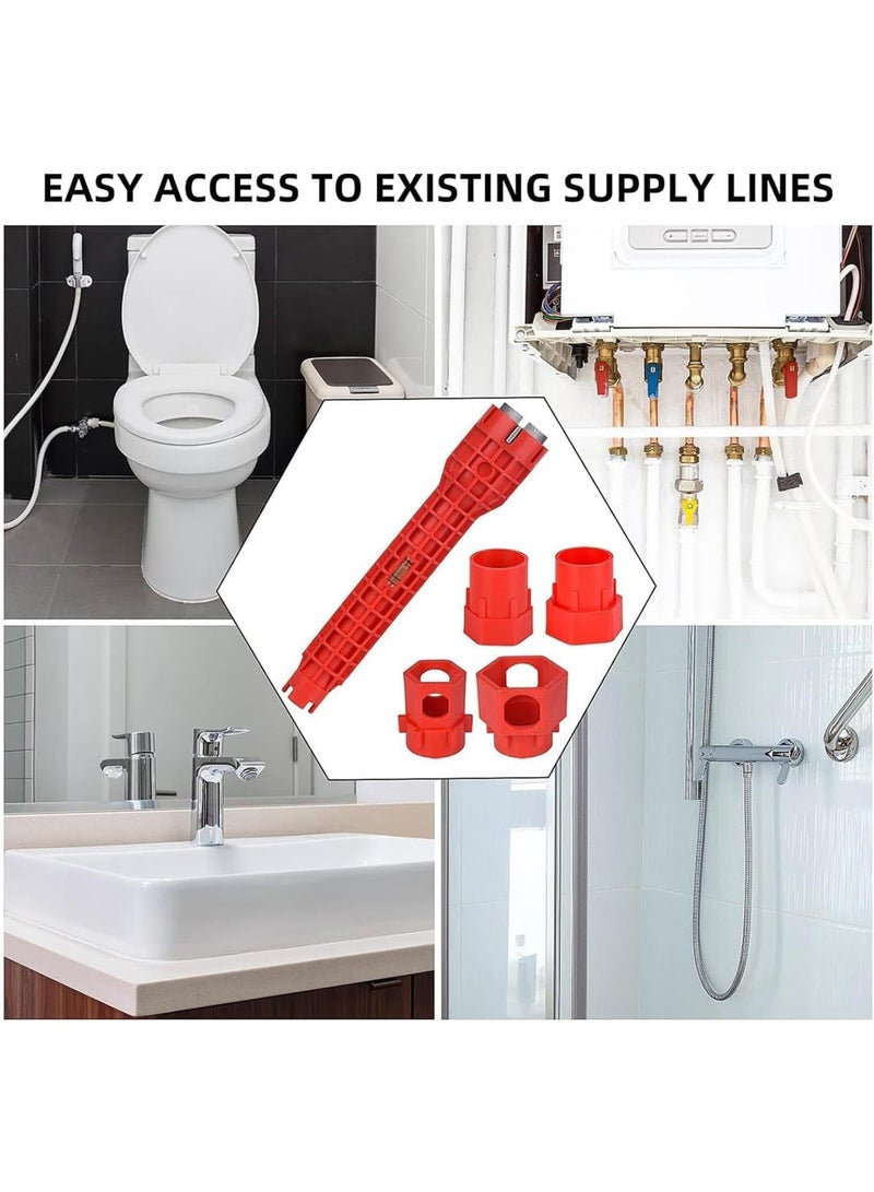 GGOOT 14 in 1 Multifunctional Sink Faucet Installation Tool Screw Removal Hardware Tools  - Image 4