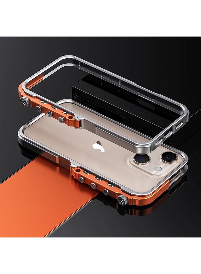 اس-توب جراب لهاتف iPhone 15 مصنوع من سبائك الألومنيوم وإطار معدني إبداعي ودرع ميكانيكي - Image 1