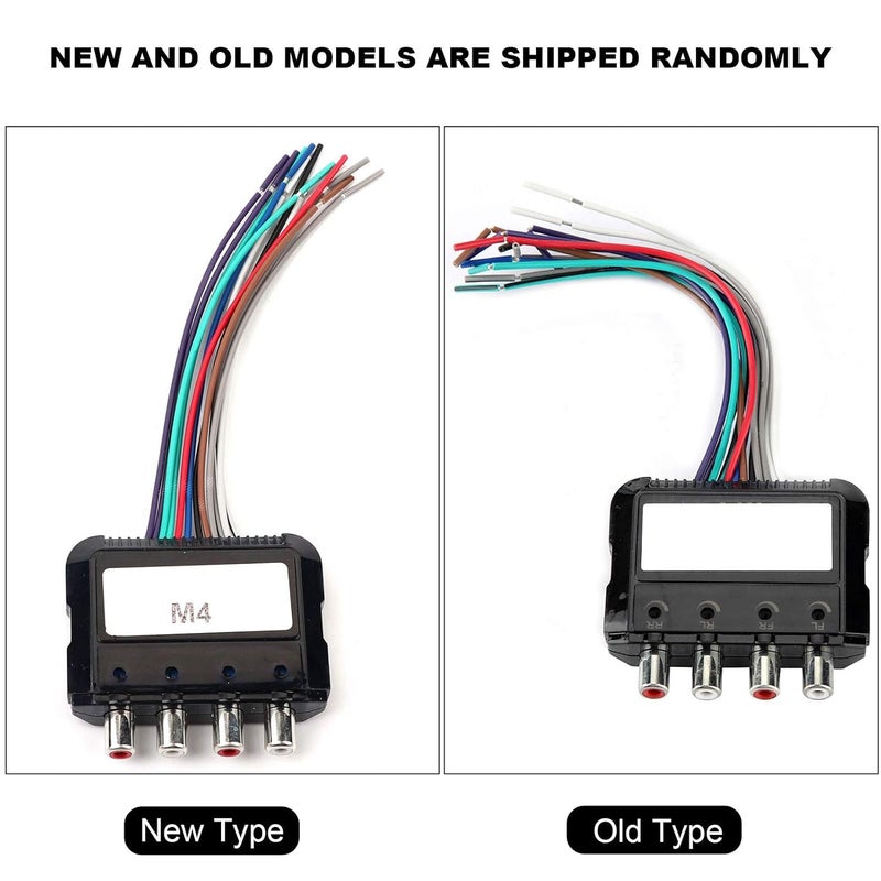 klarako Audio High Low Converter, Car Stereo Subwoofer 4 Channel High to Low Audio Converter with Power Amplifier Control Wire Amplifiers - Image 5