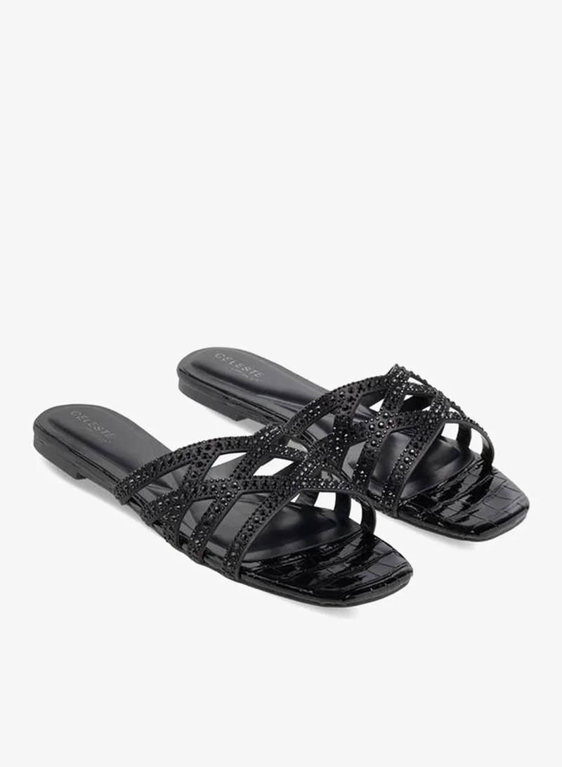 Celeste Women Embellished Flat Sandals Ramadan Collection