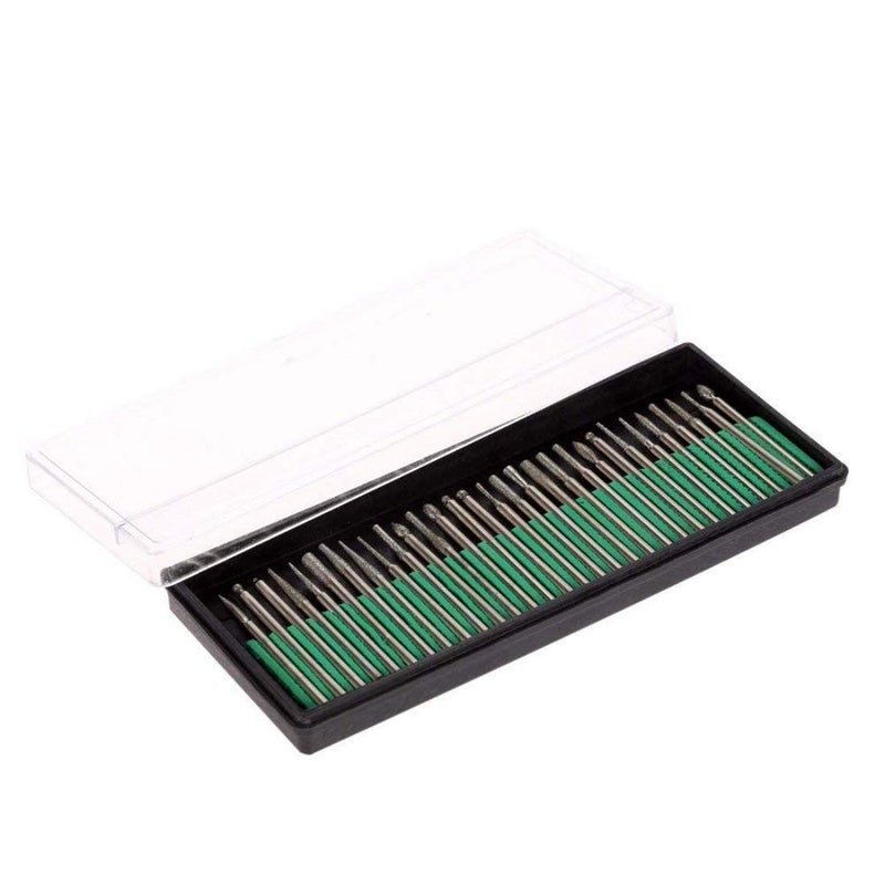 Hetkrishi Hetkrishi Rotary Tool Drill Diycrafts 30 Diamond Burr Set Glass Engra  - Image 3