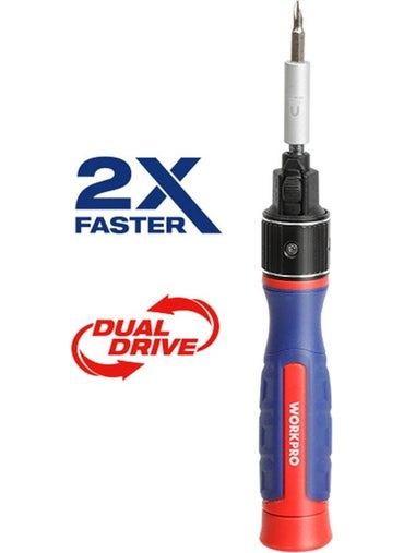 WORKPRO WP221070 9-In-1 Professional Cr-V Ratchet Magnetic Precision Screwdriver Set  - Image 5