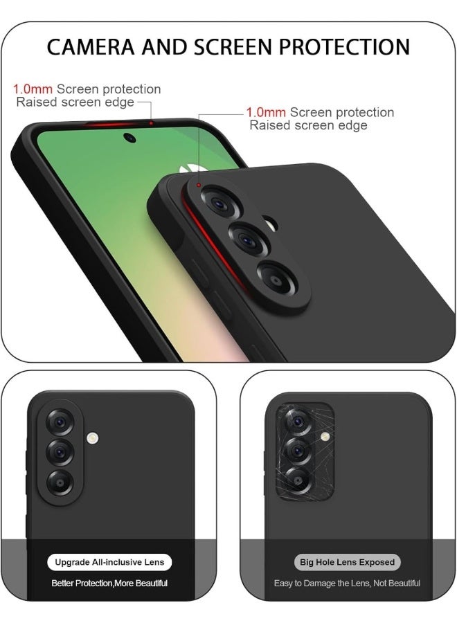 Mlbose Samsung Galaxy A35 5G Case Cover Soft Silicone Drop Protection Shockproof Slim Case Anti-Scratch Microfiber Lining Cover for Galaxy A35 5G - Image 4