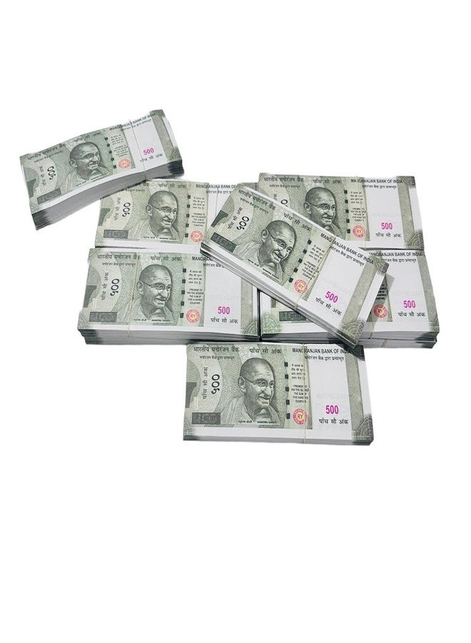 Shimmera Zinnia Dummy Currency 500 Rupees Duplicate Money (Pack of 500) Fake Notes Nakli Note Fidget Toy Gag Toy - Image 2