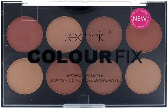 Technic Colour Fix Pressed Powder Bronze Palette Bronzing Powders Contouring Palette