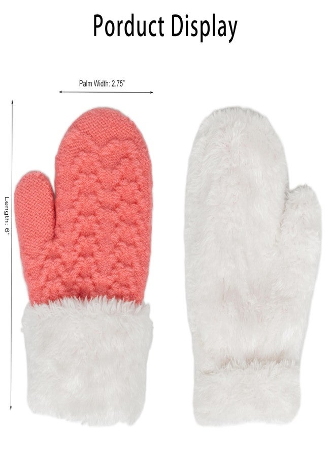 OVOY Winter-Kids-Mittens for Toddlers 2-6 Years - Windproof & Fleece Lined Knit Snow Gloves, Soft Warm Gloves for Boys-Girls - Image 5