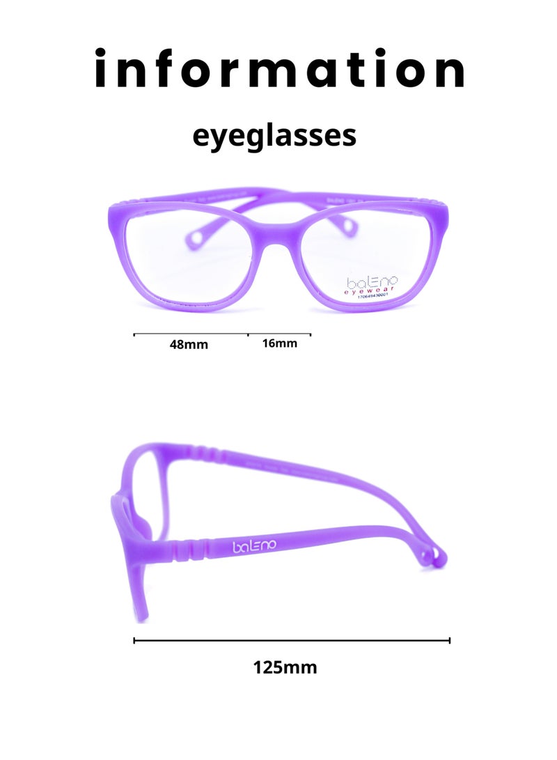 Baleno Kids's wayfarer  Frame Eyeglasses with High-Quality Lenses - Durable & Comfortable Children's Glasses - Image 1