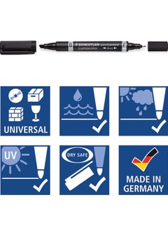 STAEDTLER Lumocolor Double Ended Permanent Marker Multicolour  - Image 4