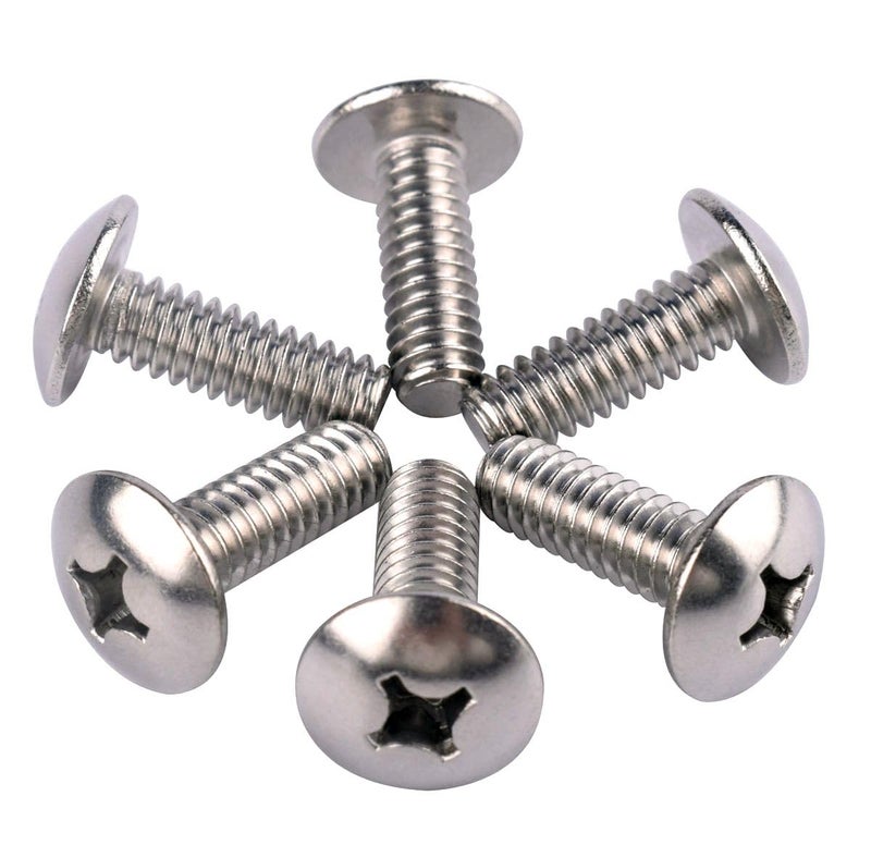 KOSJETHAS Store #6-32 x 3/8" Truss Head Phillips Machine Screws, 304 Stainless Steel 18-8, UNC Full Machine Thread, Bright Finish, Quantity 50Pcs - Image 4