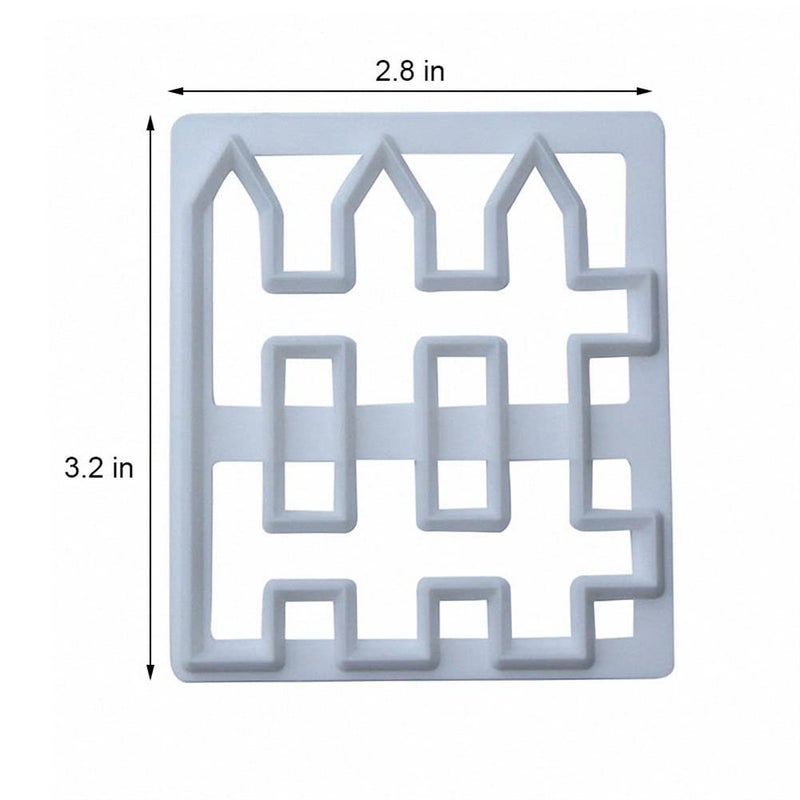 Jadeshay Mold Creative Cube Cake Fence Mold DIY Baking Decoration Tool Mold For Fondant Glue Clay Cake Border Decoration Food Grade Plastic - Image 5