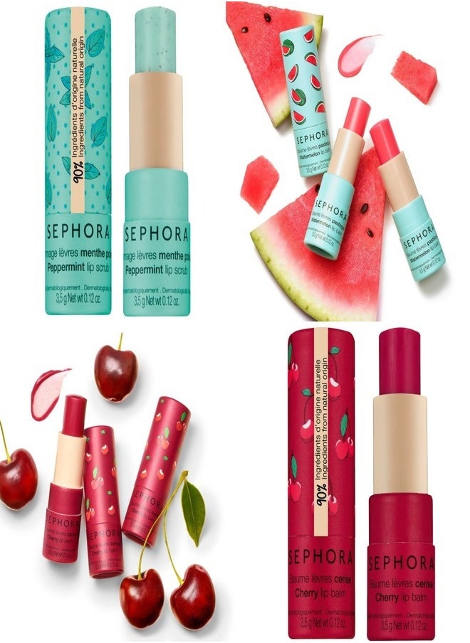 SEPHORA - SEPHORA COLLECTION Moisturizing Lip Balm – Cherry | Hydrating & Nourishing Lip Care for Soft, Smooth Lips | Enriched with Cherry Extract for Deep Moisture & Comfort (3.50g) - Image 1