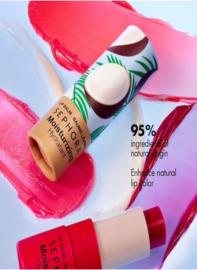 SEPHORA - SEPHORA COLLECTION Moisturizing Lip Balm – Cherry | Hydrating & Nourishing Lip Care for Soft, Smooth Lips | Enriched with Cherry Extract for Deep Moisture & Comfort (3.50g) - Image 1