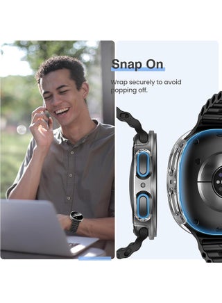 Samsung Galaxy Watch 8 2025 Screen Protector Case 40mm Accessories, Protective Face Cover, Hard Bumper Built-in Tempered Glass Film(40mm, Clear) - view 5