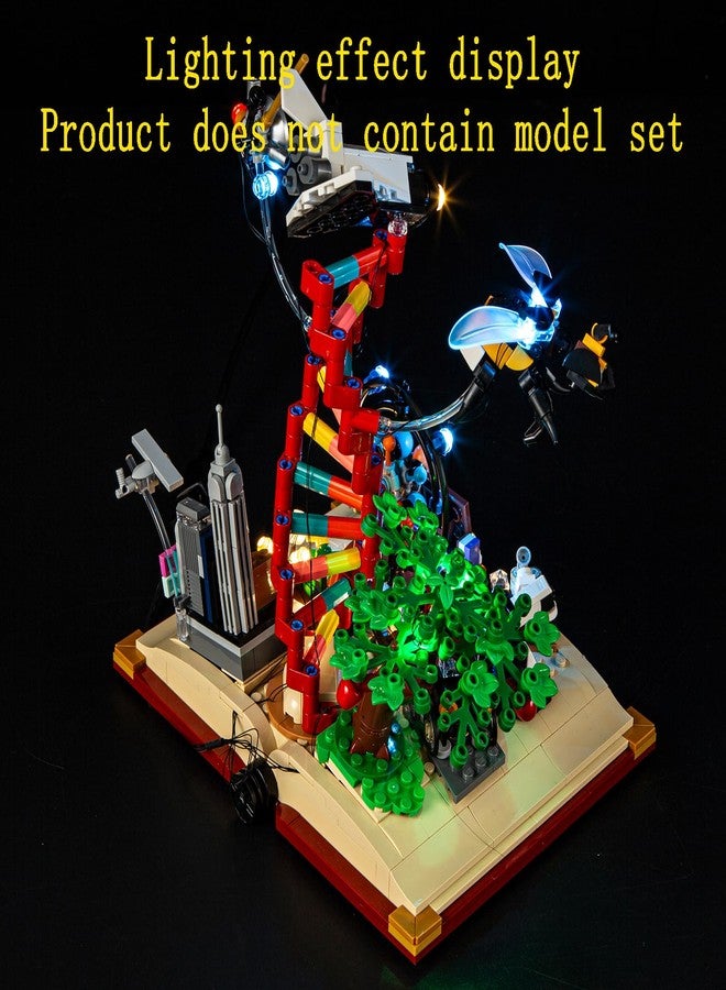 GEAMENT LED Light Kit Compatible with Lego The Evolution of STEM Building Blocks Model - Lighting Set for Ideas 21355 (Model Set Not Included) - Image 4