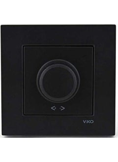 Viko Novella Black Dimmer Switch with Frame  - Image 1