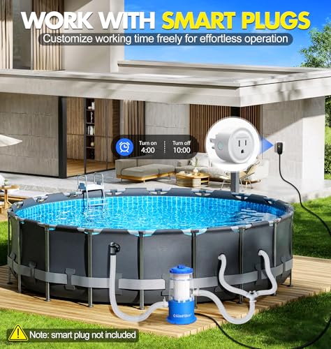 KimFilter Transparent 1000 GPH Above Ground Pool Filter Pump – Easy Cartridge Status Viewing | Powerful Pool Cartridge Filter Pump System | Enhanced Circulation & Filtration for Crystal-Clear Water - Image 5