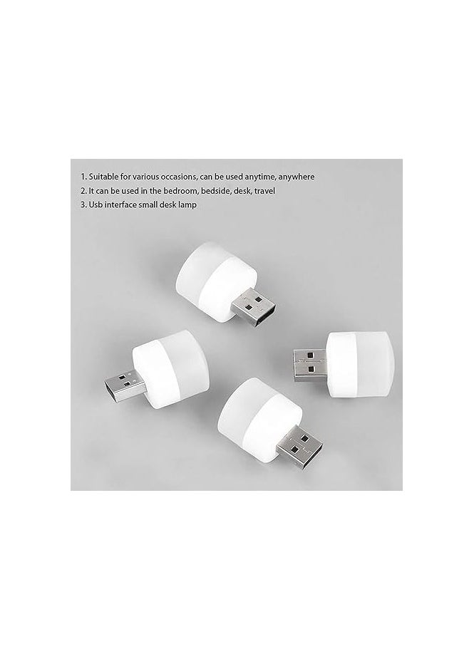Risen 4 PCS USB Mini LED Night Light Bulb – USB Type, Car Night Light, LED Toilet Light, Baby Night Light, Bright Light for Kids' Bedroom.  - Image 3