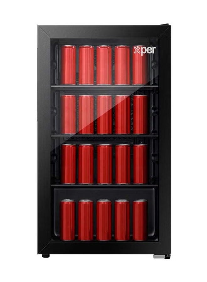 Xper 3.2 ft Black Display Refrigerator PCXP140B24 - Image 1