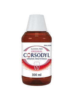 Corsodyl Alcohol Free Original Mouthwash Treat Gums Problems Bleeding Gums Irritated Gums Mouth Ulcers 300ml  - Image 1