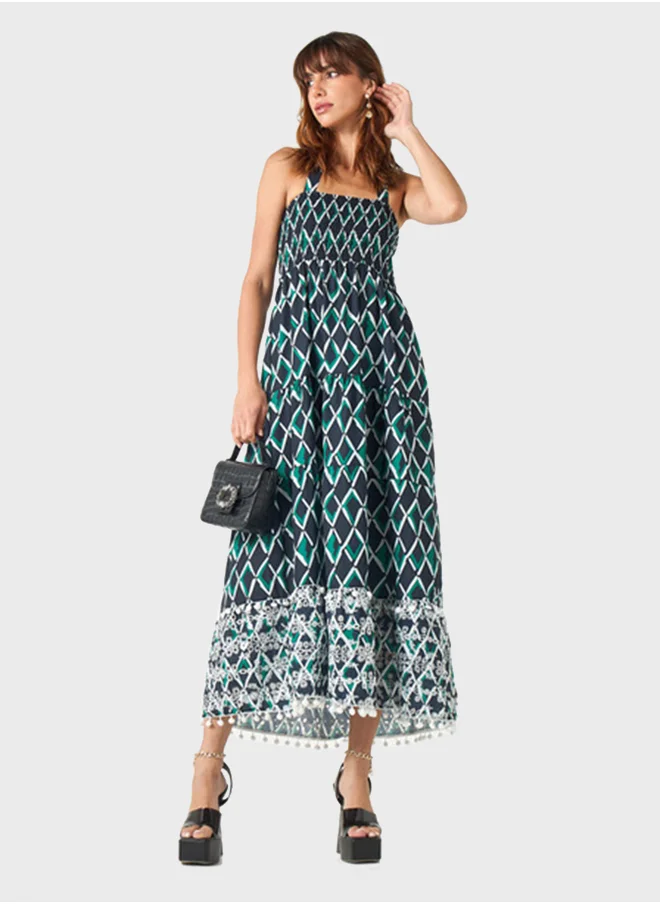 2Xtremz Printed Halter Neck Dress