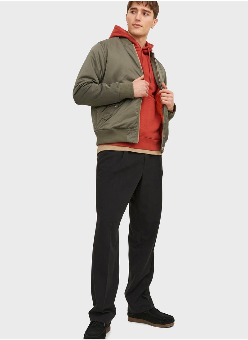 JACK & JONES - Zip Through Bomber Jacket - Image 1