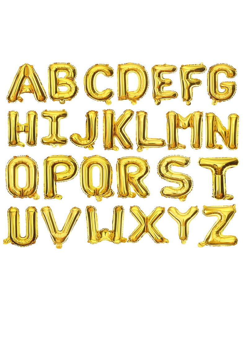 PARTY FUN 32 Inch Foil Letter Balloon Letter D Golden Colour Perfect for Party and Birthdays  - Image 3