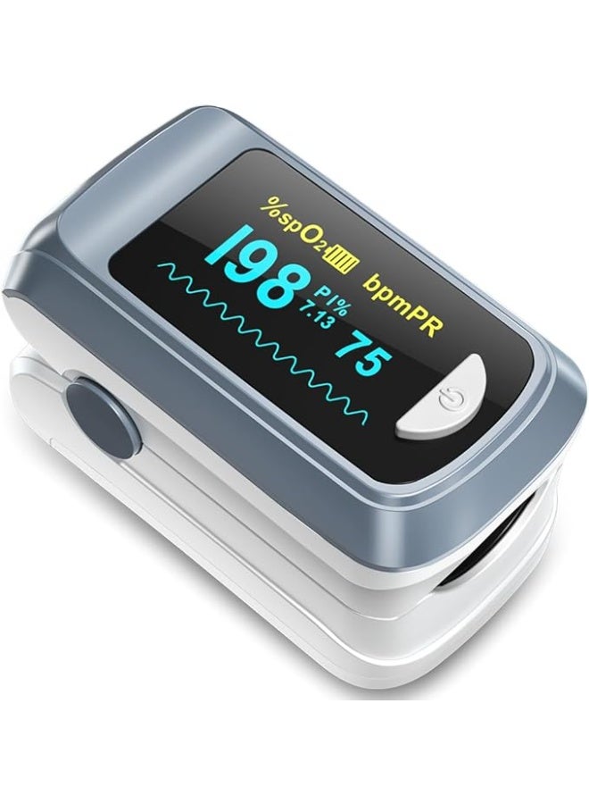 جهاز قياس الأكسجين والنبض من الإصبع – قراءة سريعة ودقيقة لشاشة OLED - Image 1